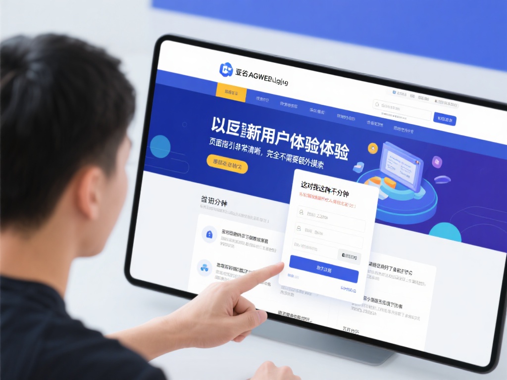 以一位新用户的体验为例，小李在首次访问亚游ag网页