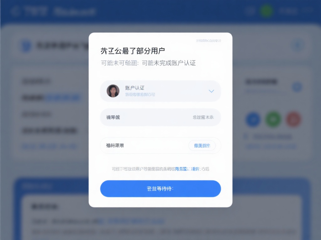 此外，部分用户可能未完成账户认证或提交的资料不完整