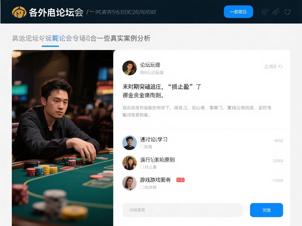 此外，论坛还常常包含一些真实案例分析。例如，有位玩
